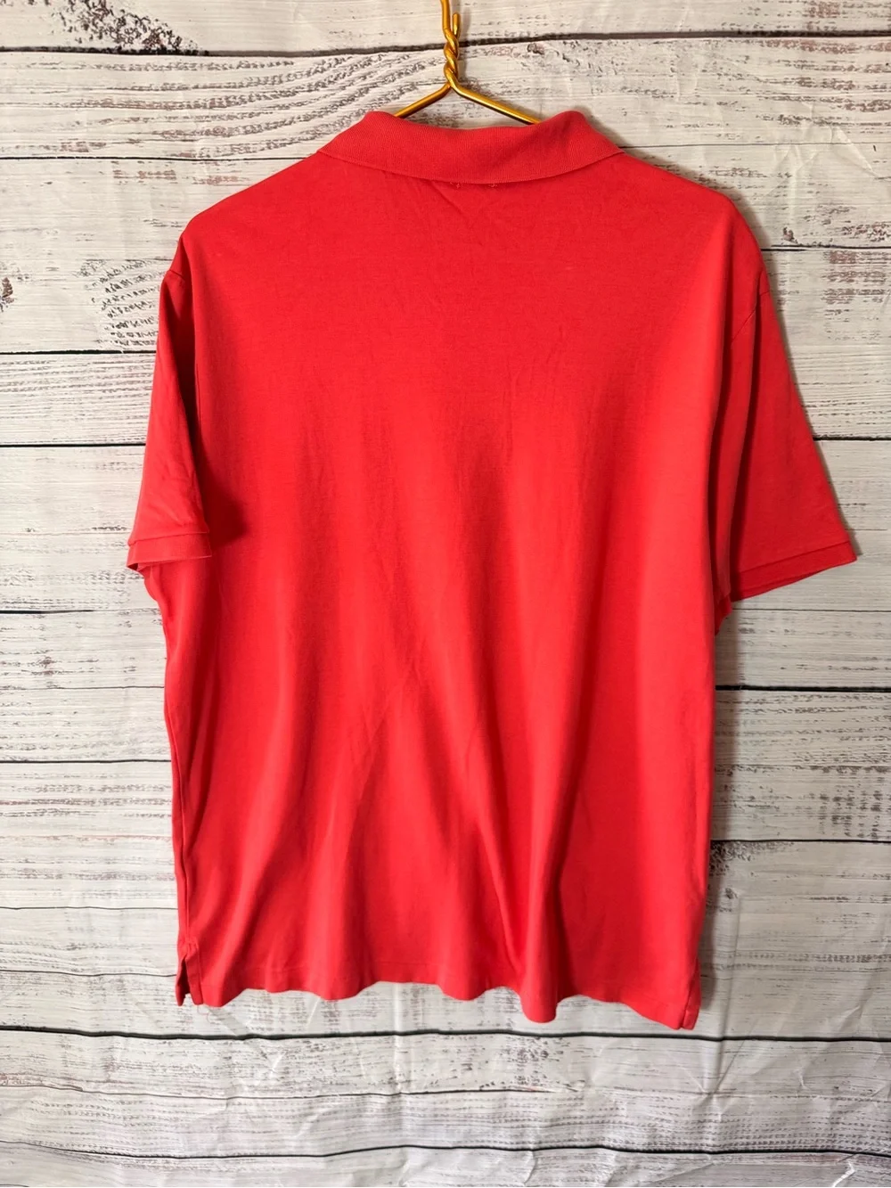 Ralph Lauren Men's Coral Red Polo Shirt Size XL